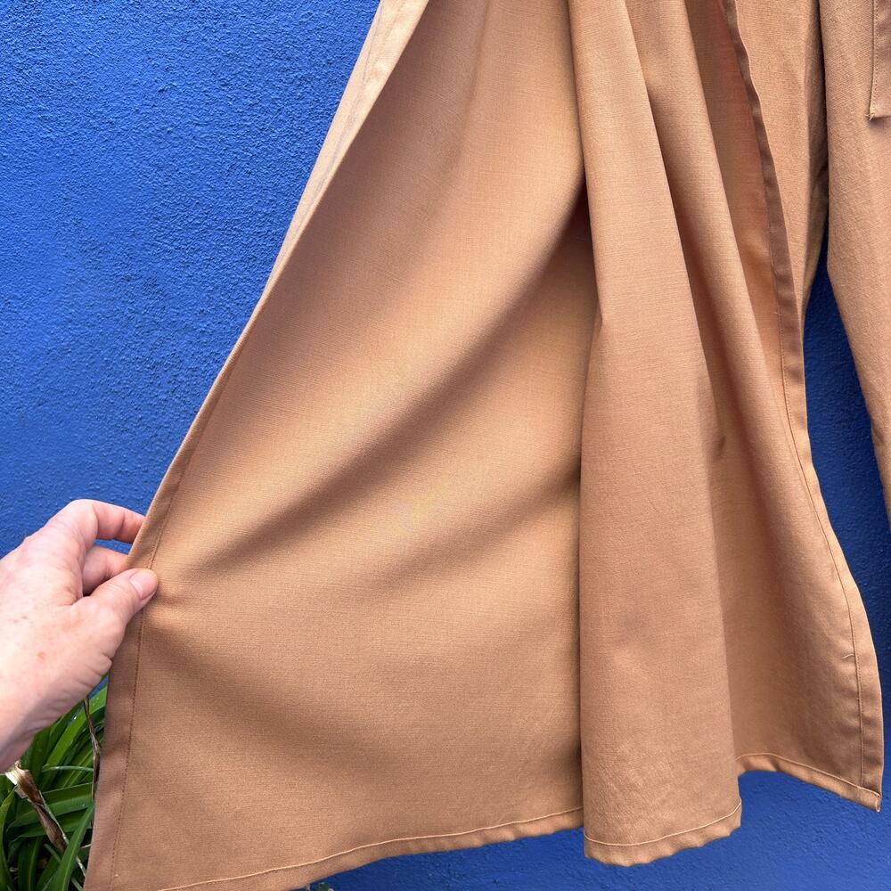 shaina mote tan wide leg wool blend tie pant - nwt - Picture 4 of 7